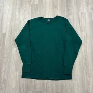 Vintage Duofold Thermal Shirt Men's 2XLT Base Layer Long Sleeve Green 90s